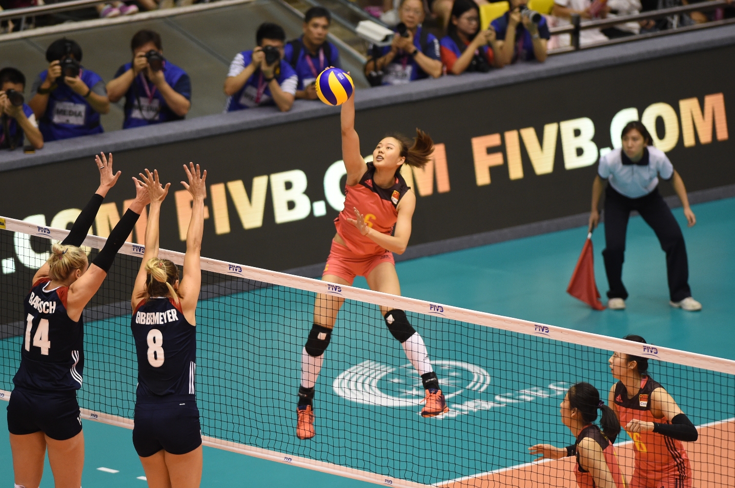 Zhu Ting of China signs an autograph during a promotional event for the  FIVB Volleyball World Grand Prix Macao 2017 in Macau, China, 12 July  2017.(Imaginechina via AP Images Stock Photo - Alamy